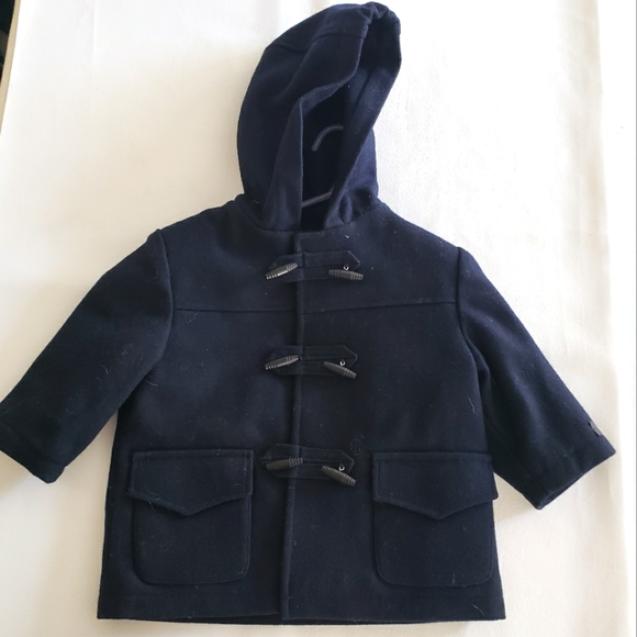 Brian Mathews Other - Navy Blue Double Breasted Wool Pea Coat